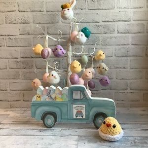 Quill To Paper Wood Vintage Truck Easter Sign